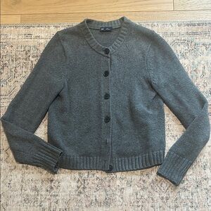 Gap Grey Cardigan Heavy Knit